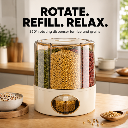 Sealed Rotating Grain Storage Container